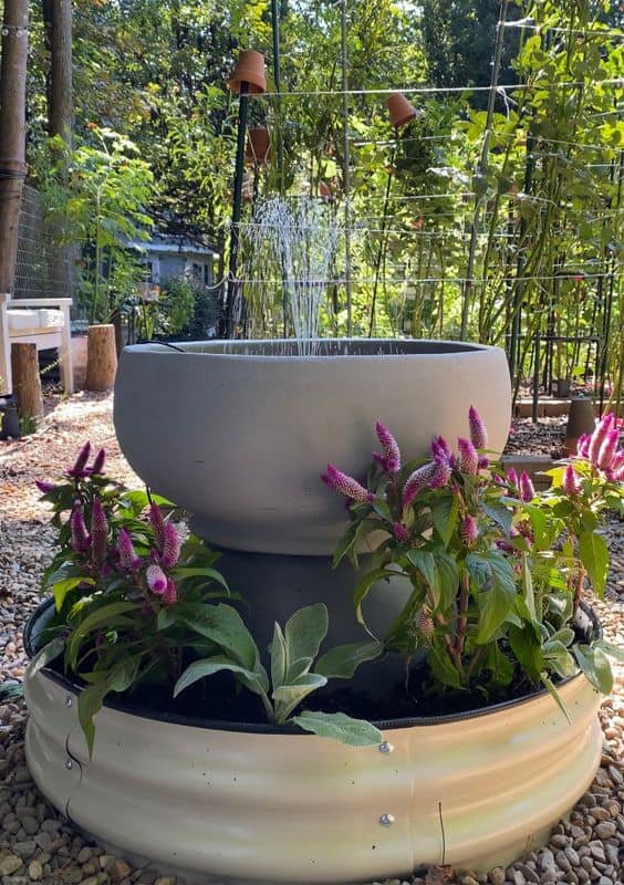 Elegant Fountain Birdbath