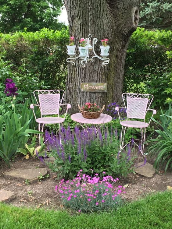 Charming Floral Patio Haven