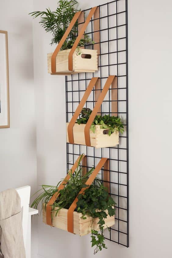 Stylish Hanging Crate Wall