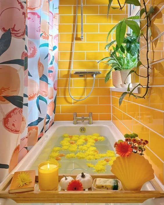 Sunny Citrus Oasis Bathroom