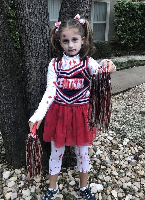 Zombie Cheerleader Halloween Look of Terror