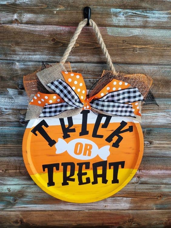 Trick-or-Treat Candy Sign