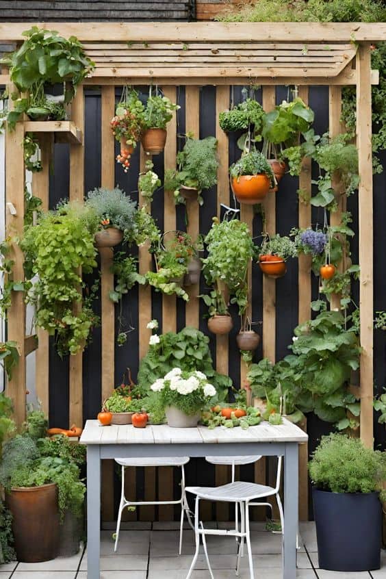 Lush Vertical Garden Retreat