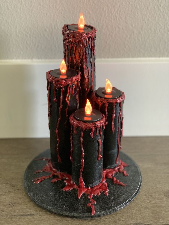 Sinister Dripping Blood Candles