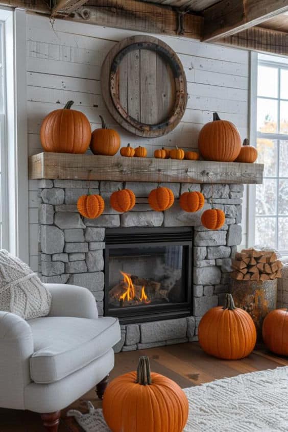 Rustic Pumpkin Hearth