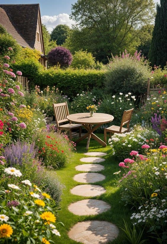 Serene Cottage Garden Retreat