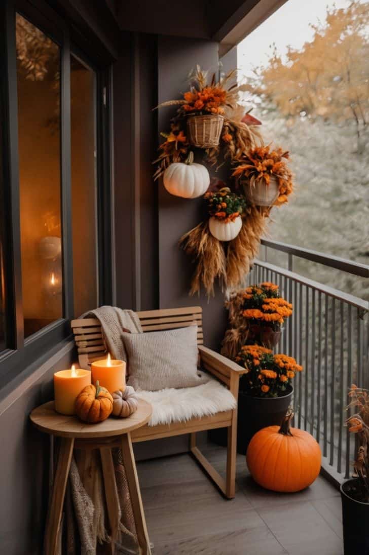 Cozy Autumn Balcony Bliss