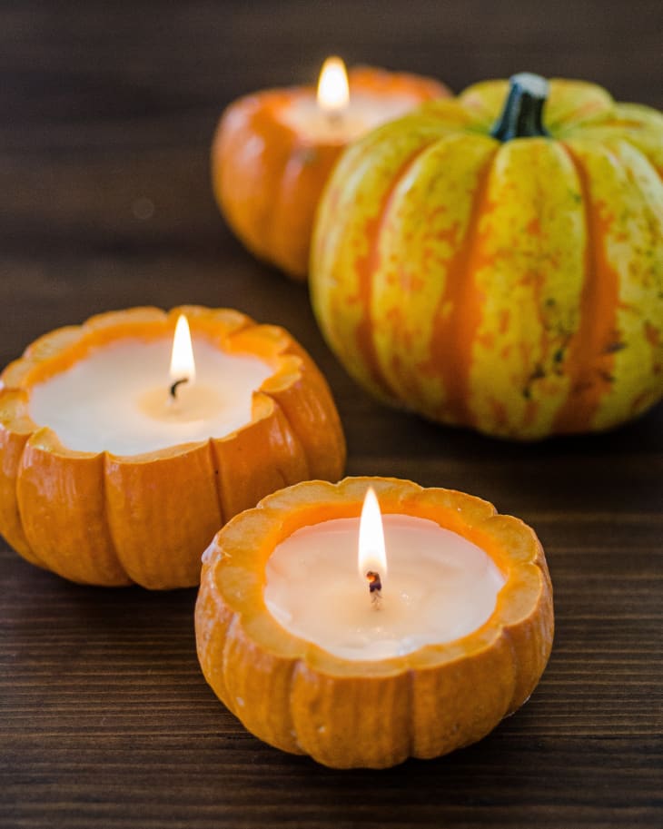 Charming Pumpkin Candles