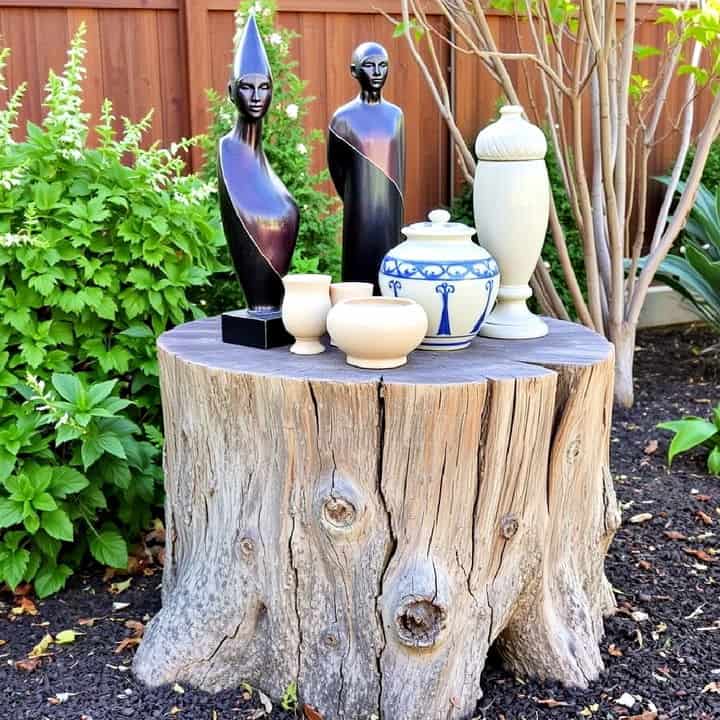 Tree Trunk Display Stand