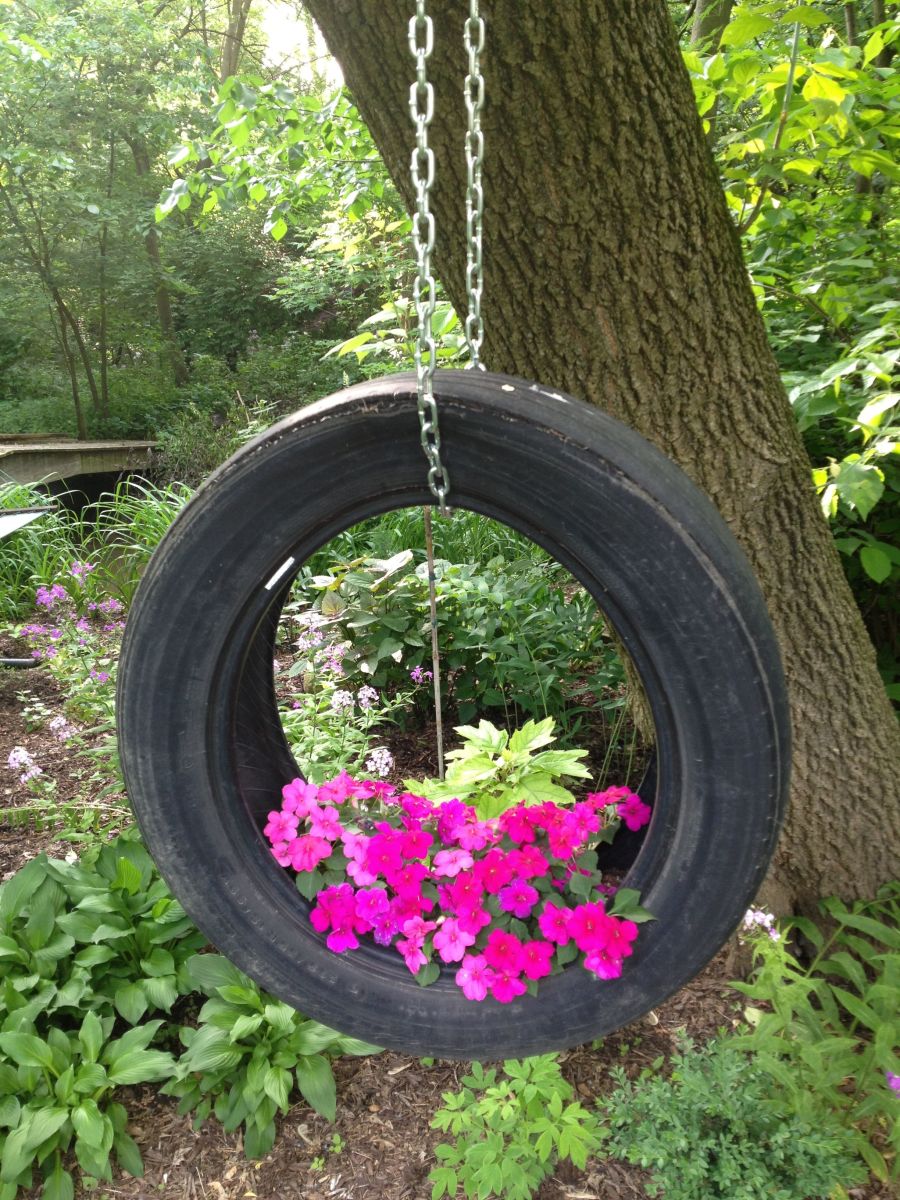 Upcycled Tire Planter