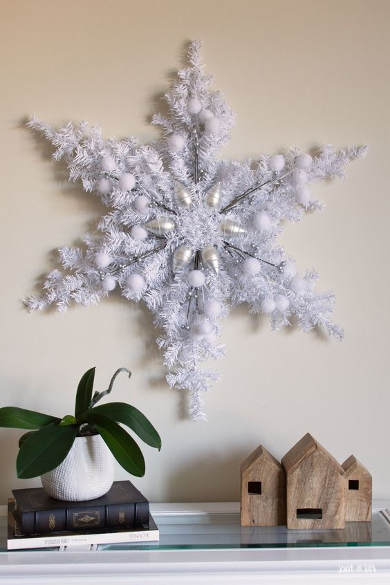 Elegant Winter Snowflake Wall Art