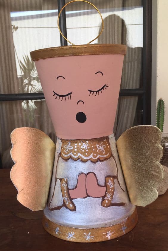 Adorable Singing Angel Pot