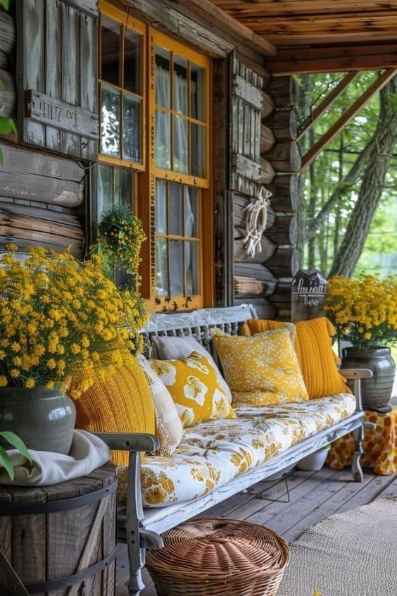 Sunny Yellow Patio Retreat