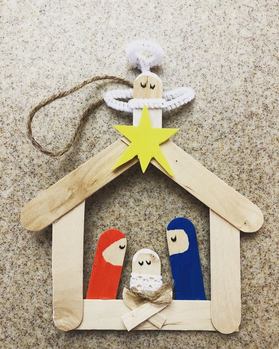 Sweet Nativity Scene Popsicle Craft