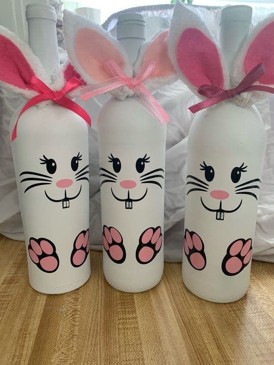 Adorable Bunny Bottle Craft