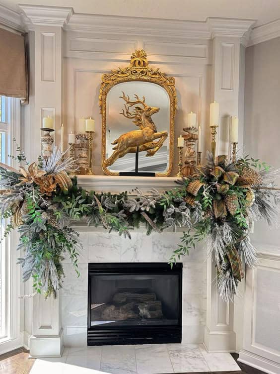 Elegant Reindeer Mantel Charm