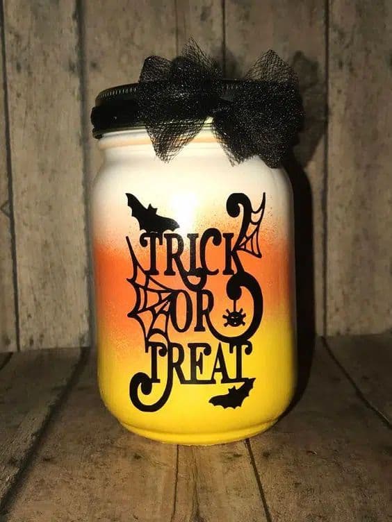 Candy Corn Trick Jar