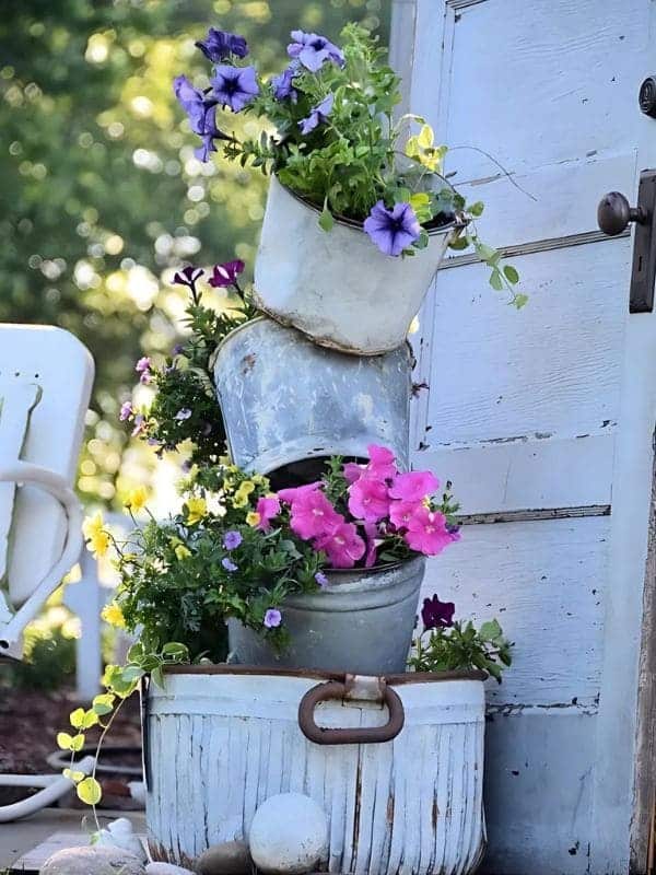 Rustic Stacked Planter Delight