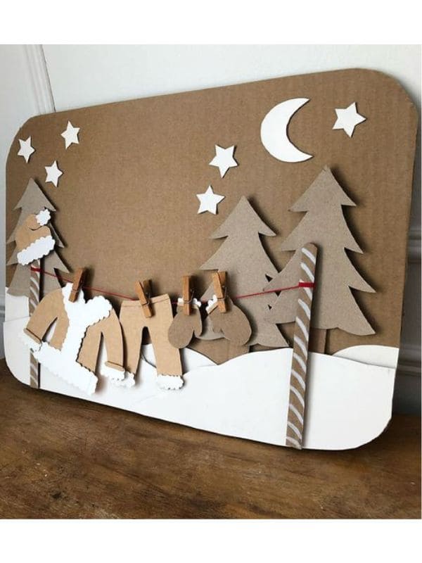 Santa's Cozy Laundry Scene Craft