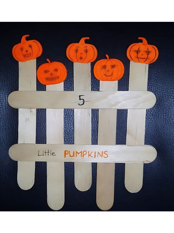 Adorable Pumpkin Stick Fence