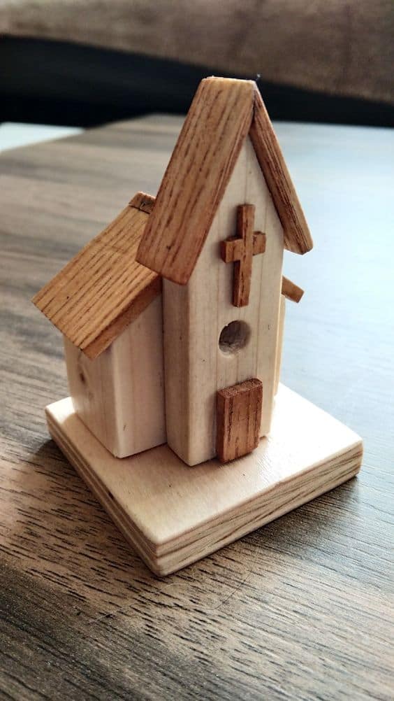 Charming Mini Wooden Chapel