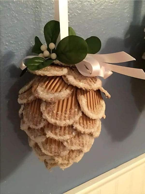 Frosted Pinecone Ornament Craft