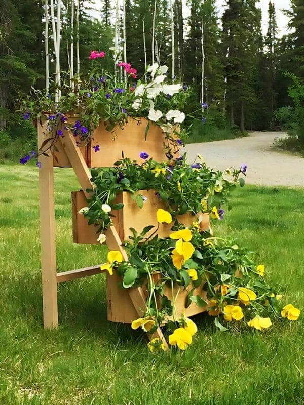 Charming Cascading Flower Planter