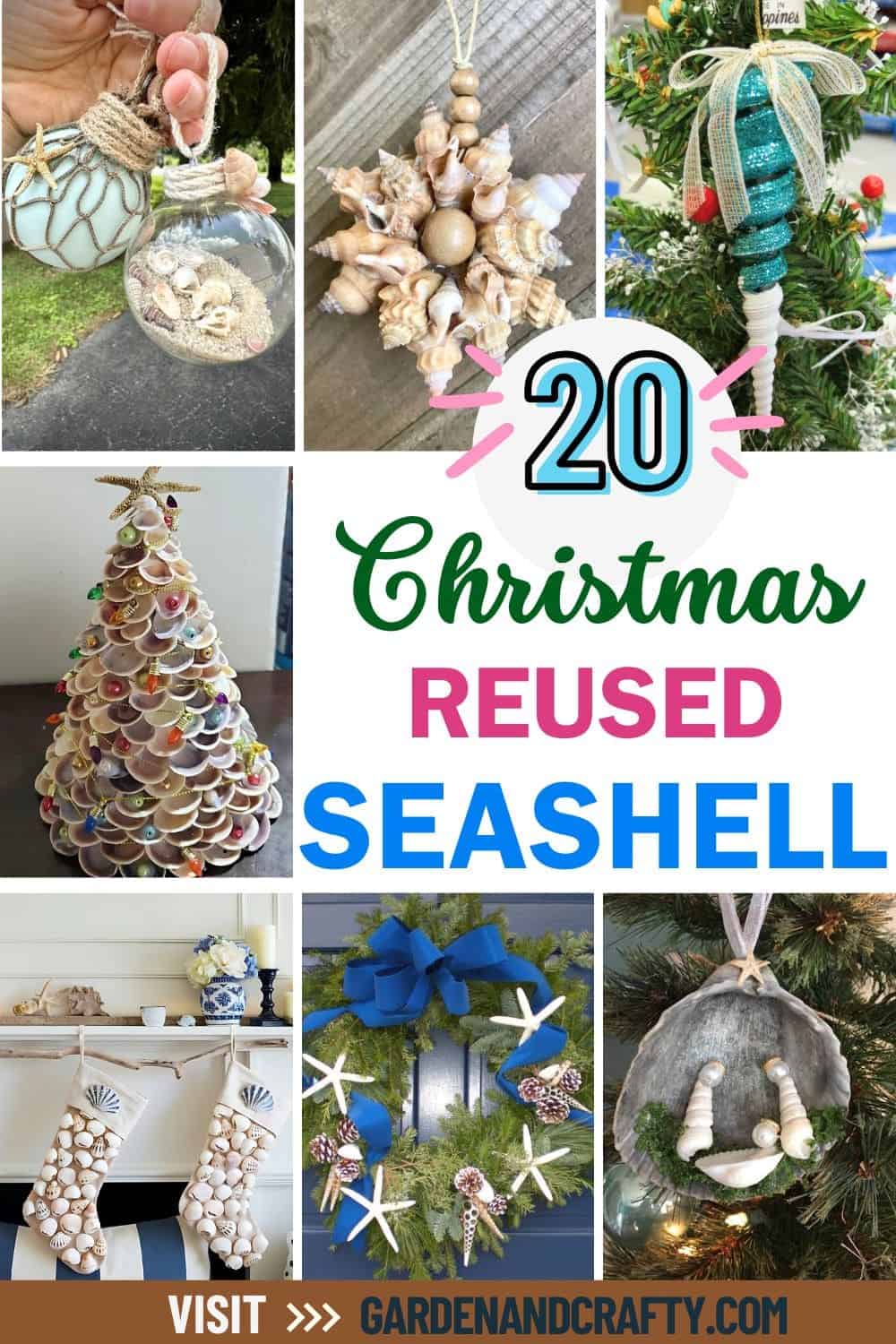 20 Creative Ways to Reuse Seashells for Stunning Christmas Decor