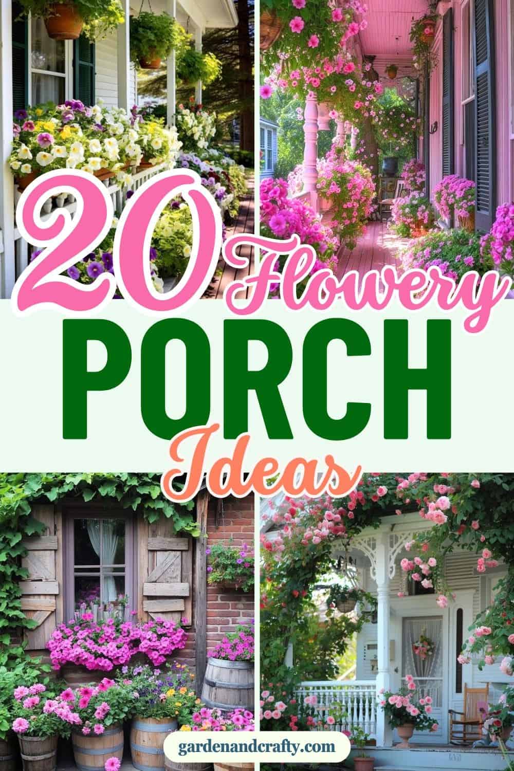 20 Gorgeous Flower-Themed Porch Decor Ideas to Elevate Your Outdoor Space