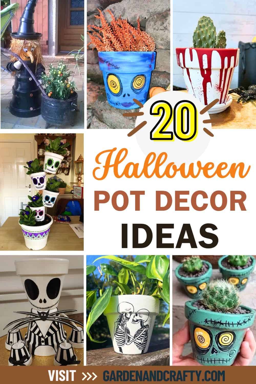 20 Halloween Pot Decor Ideas