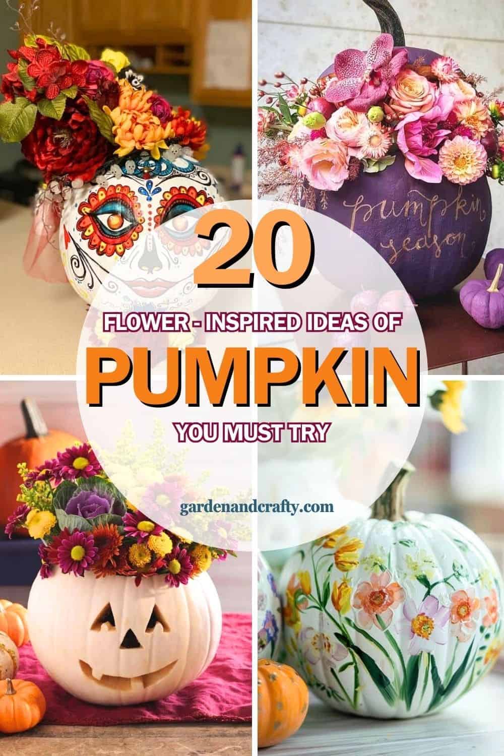 20 Must-Try Chic Flower-Inspired Pumpkin Ideas for a Stunning Decor