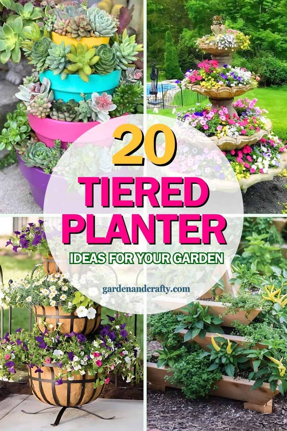 20 Stunning Tiered Planter Ideas to Elevate Your Garden Design