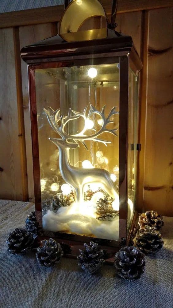 Majestic Reindeer Lantern Glow