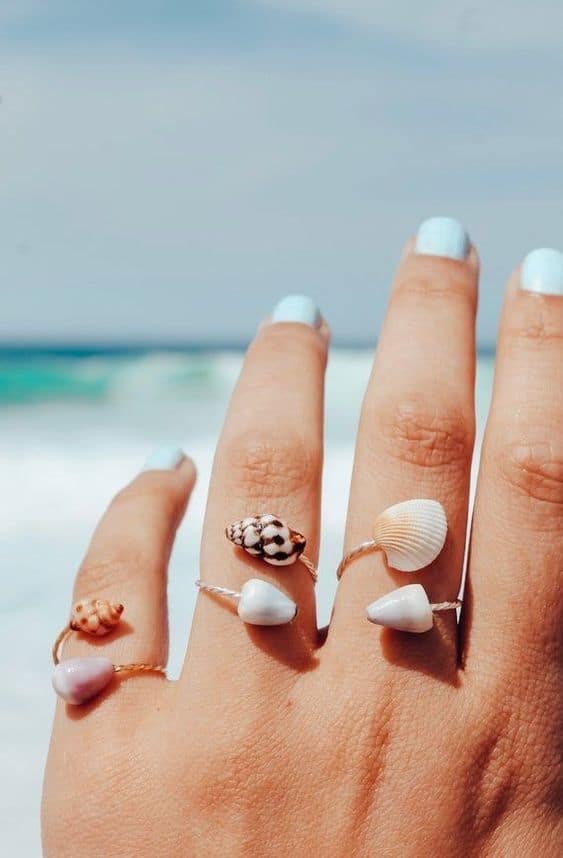 Charming Seashell Ring Collection