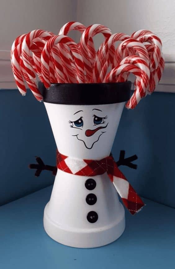 Charming Candy Holder Snowman