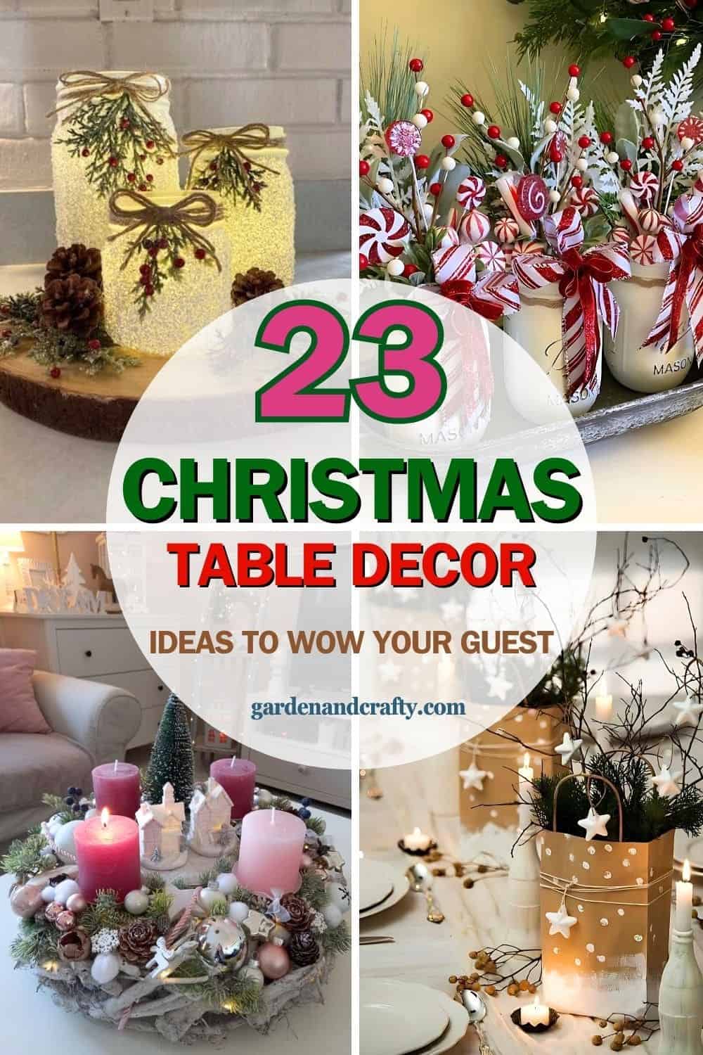 23 Show-Stopping Christmas Table Decor Ideas to Wow Your Guests