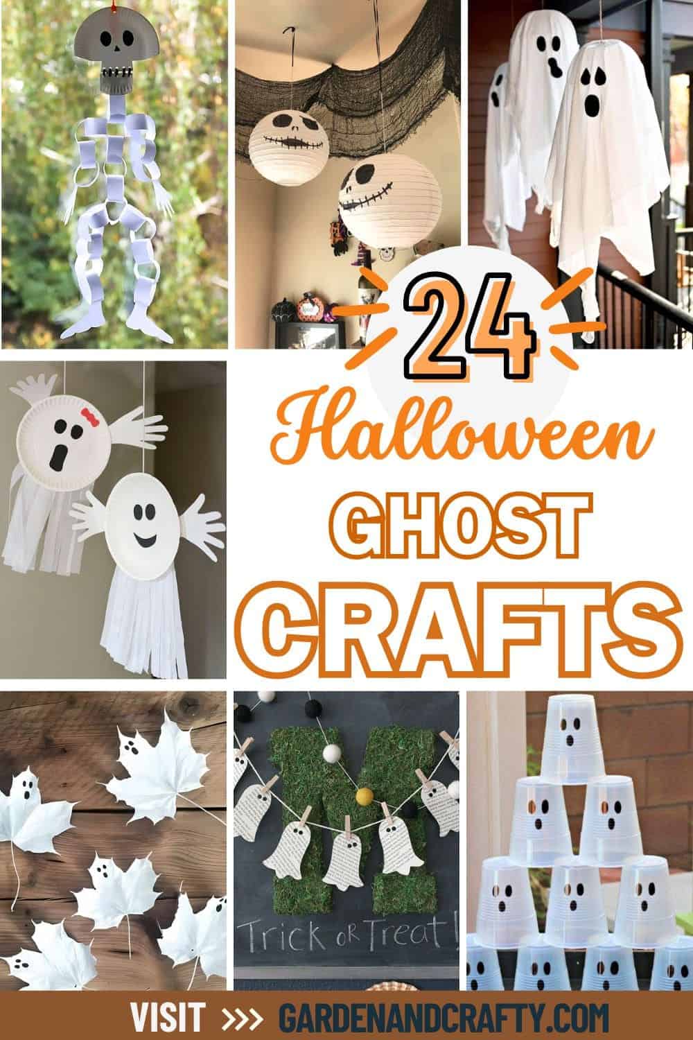 24 Adorably Spooky Halloween Ghost Crafts to Try This Season