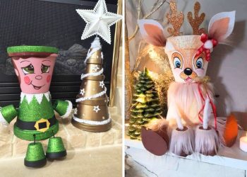 24 Ideas of DIY Clay Pot Christmas Decor