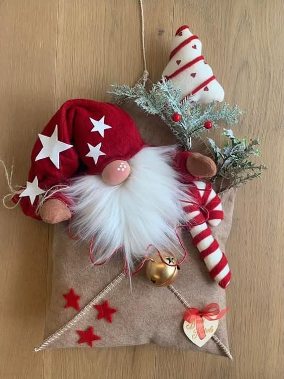 Festive Gnome Envelope Decor