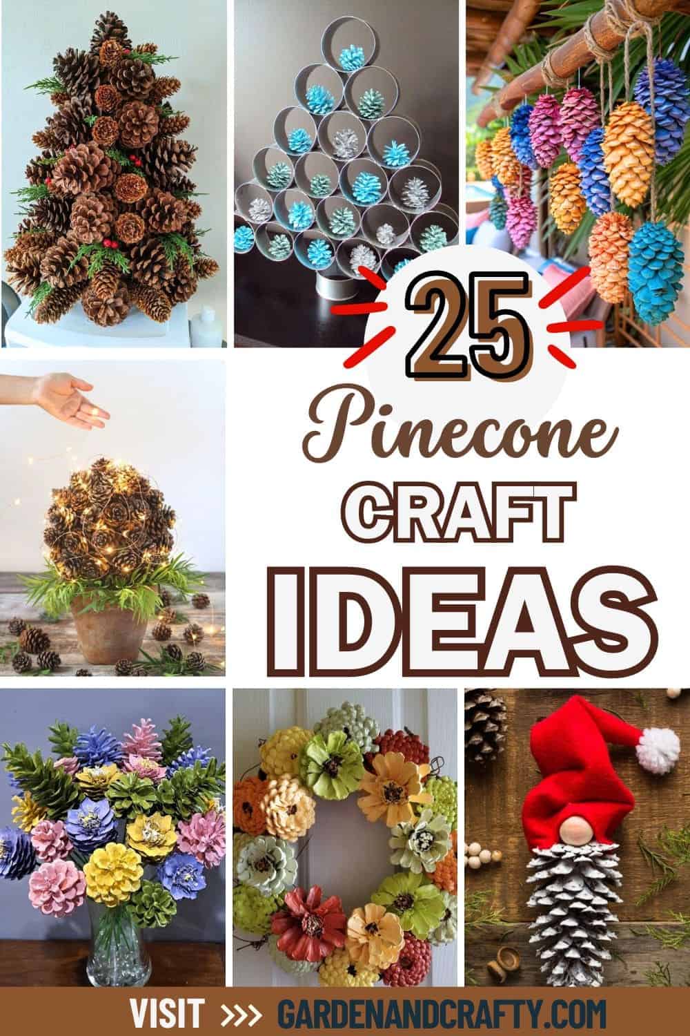 25 Creative DIY Pinecone Craft Ideas You'll Love