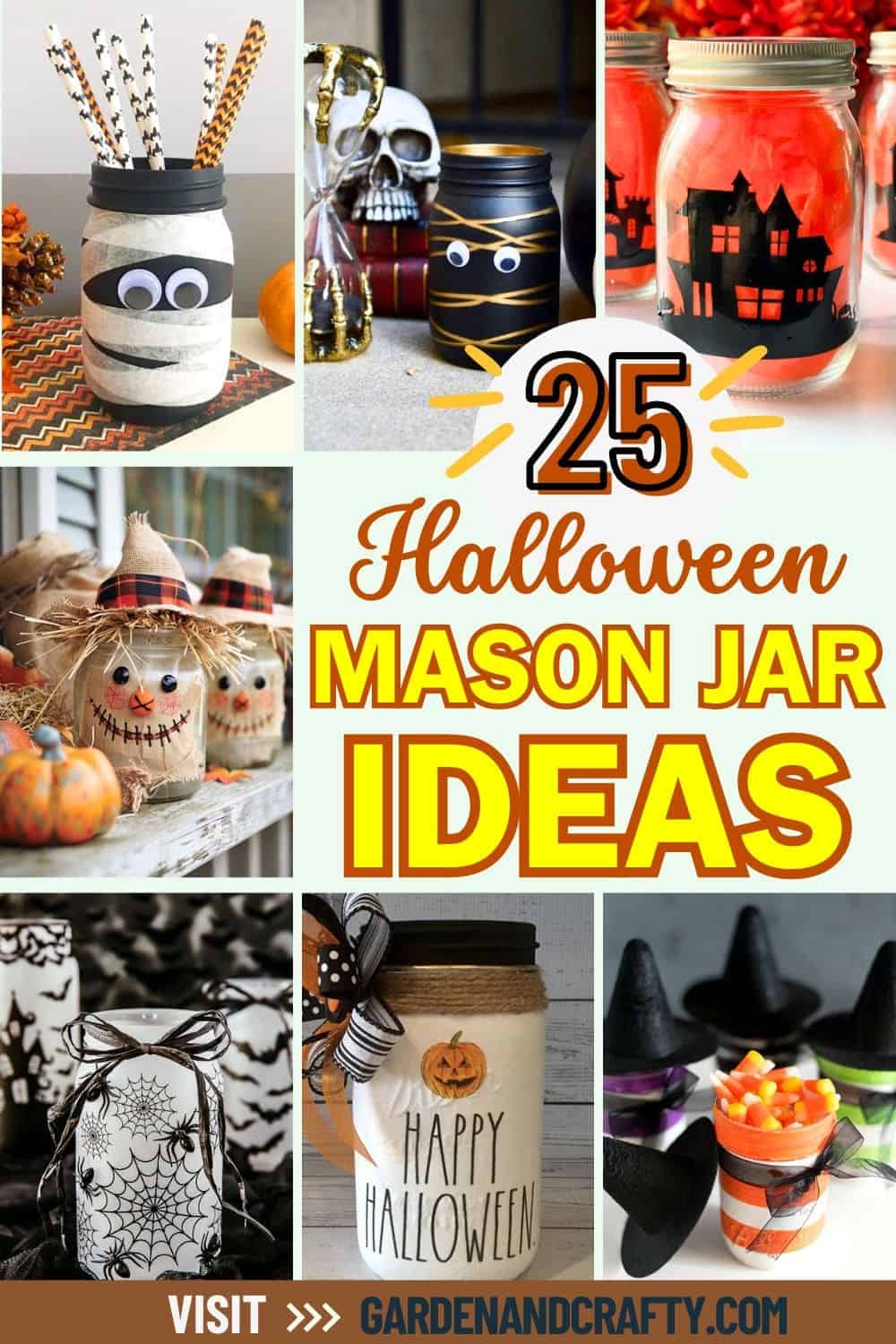 25 Creative Halloween Mason Jar Ideas to Spook Up Your Decor