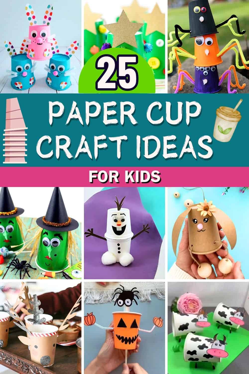 25 Creative and Fun Paper Cup Craft Ideas for Kids