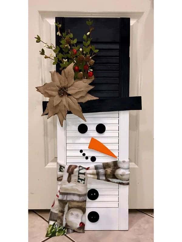 Charming Snowman Shutter 