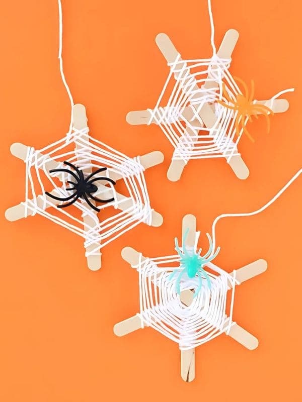 Spooky Spider Web Craft