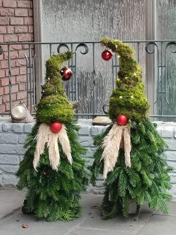 Enchanting Evergreen Gnome Duo