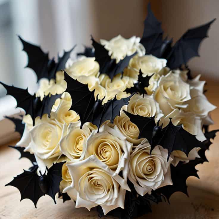 Batty Ivory Rose Bouquet