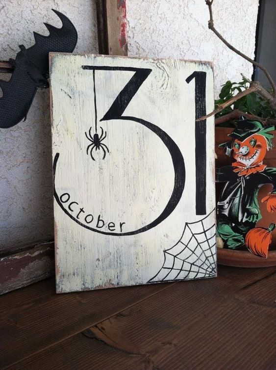 October 31 Countdown Sign