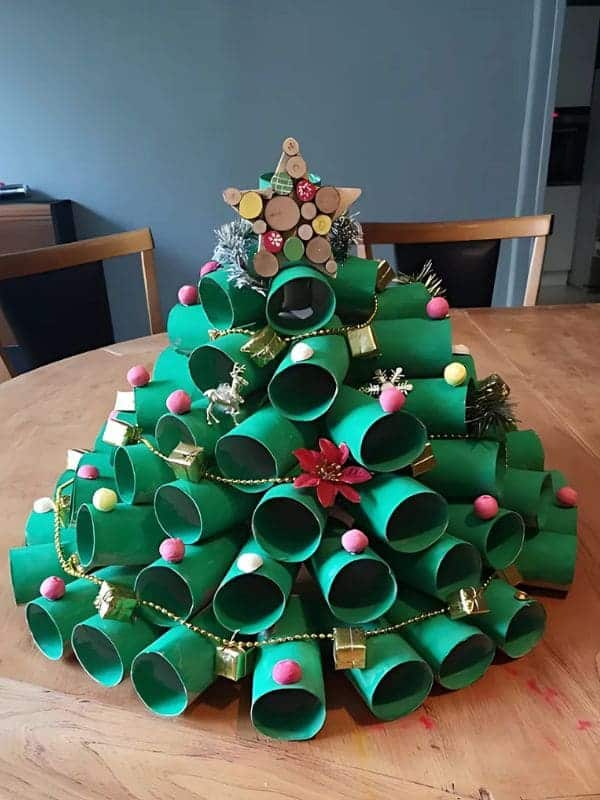 Creative Tube Roll Christmas Tree