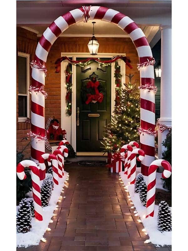 Candy Cane Archway Entrance