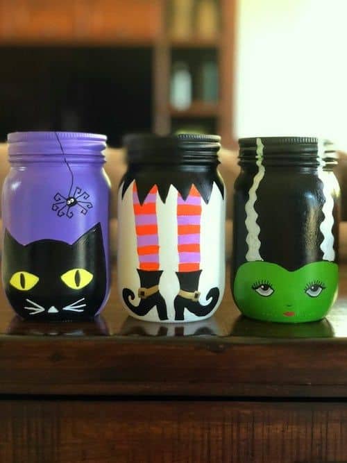 Whimsical Witchy Mason Jars